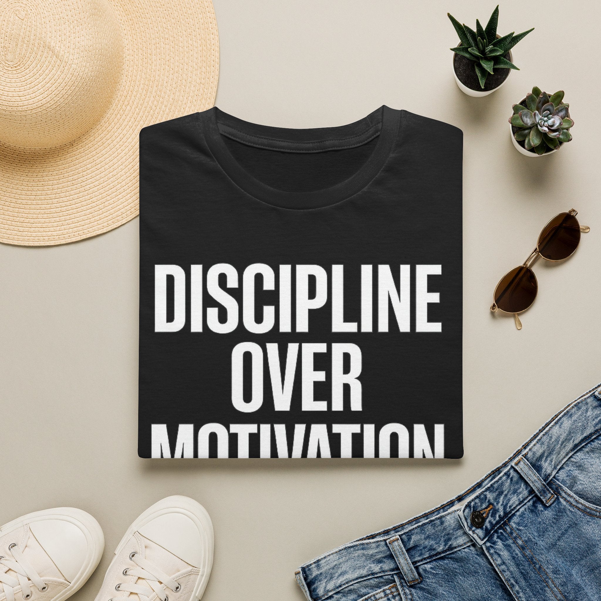 Discipline Over Motivation – Premium Softstyle T-Shirt