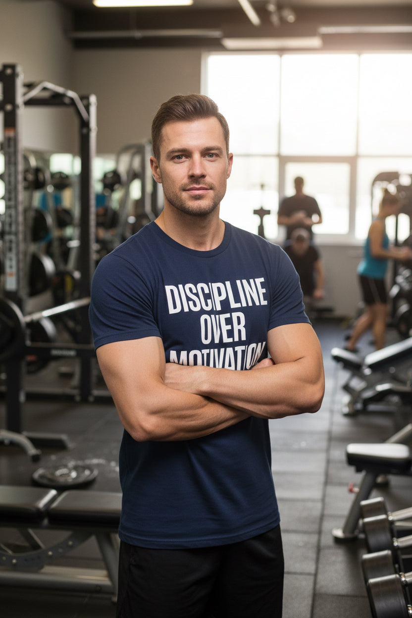 Discipline Over Motivation – Premium Softstyle T-Shirt