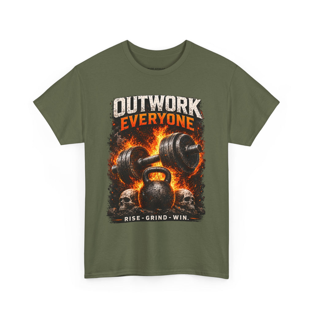 Rise Forge – Outwork Everyone 
Unisex Heavy Cotton Tee