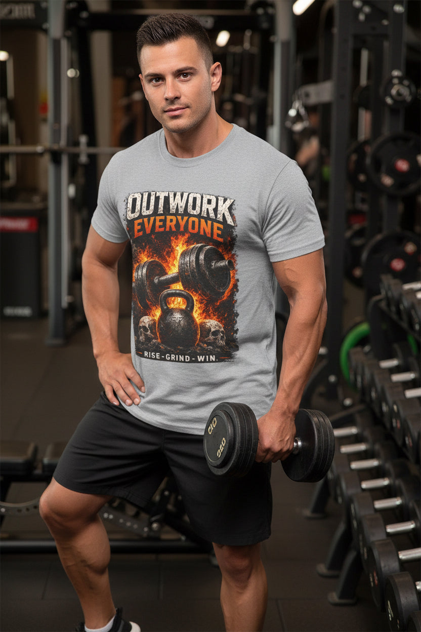 Rise Forge – Outwork Everyone 
Unisex Heavy Cotton Tee