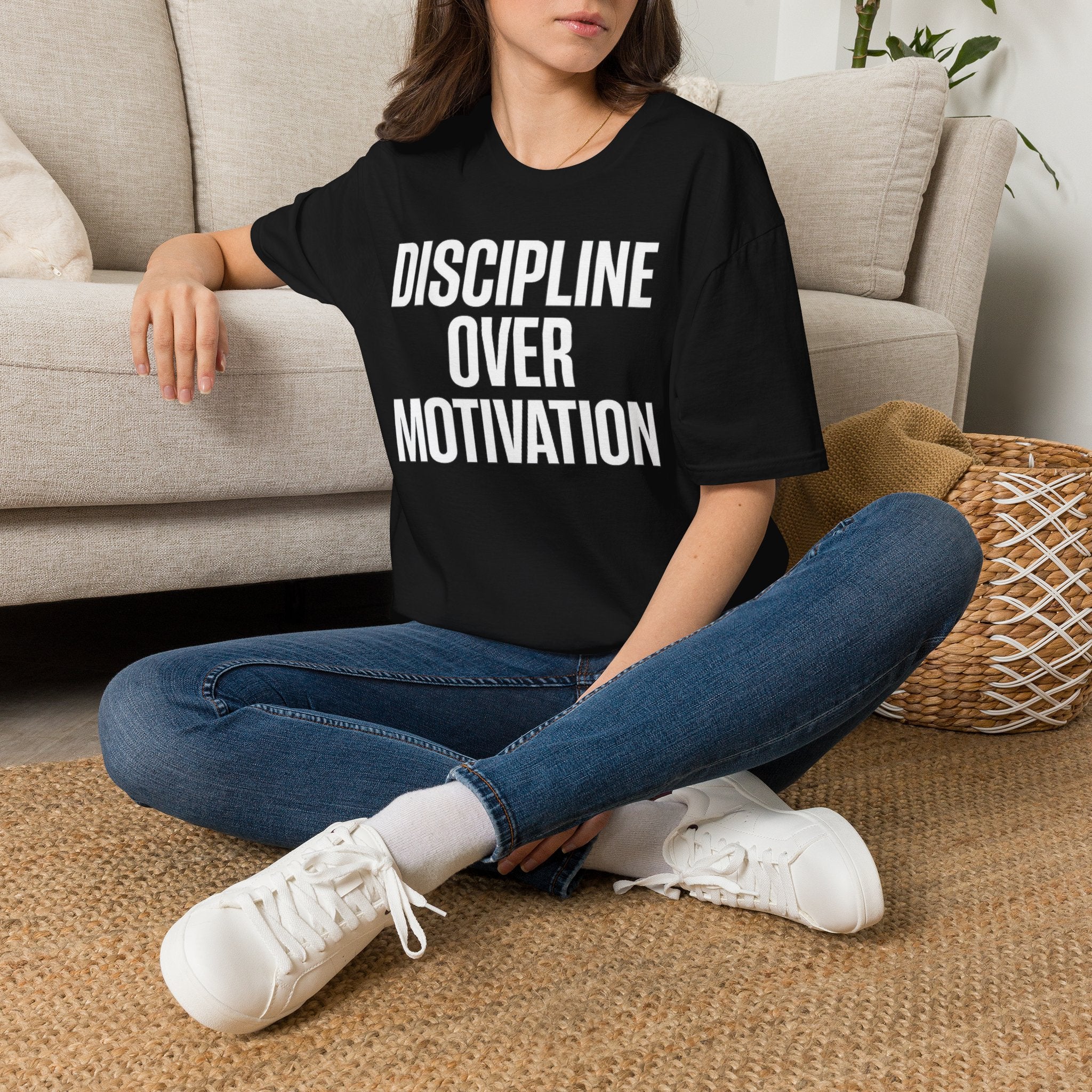 Discipline Over Motivation – Premium Softstyle T-Shirt