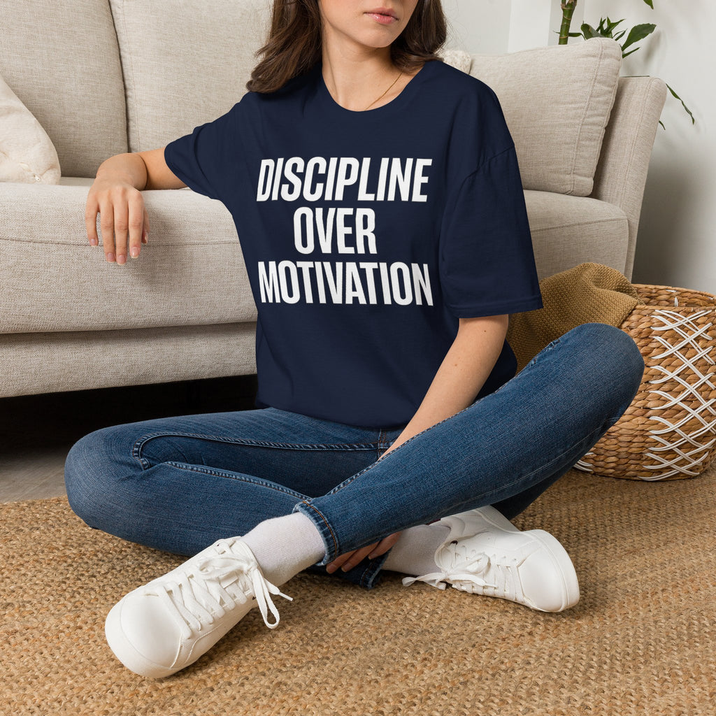 Discipline Over Motivation – Premium Softstyle T-Shirt