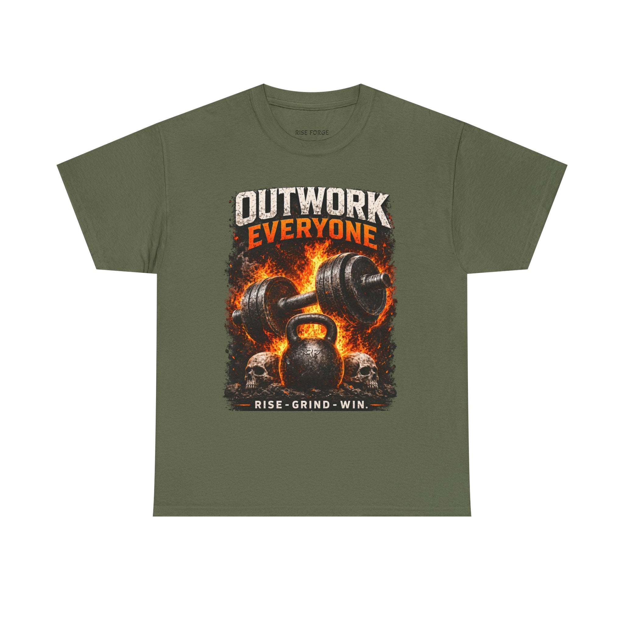 Rise Forge – Outwork Everyone 
Unisex Heavy Cotton Tee