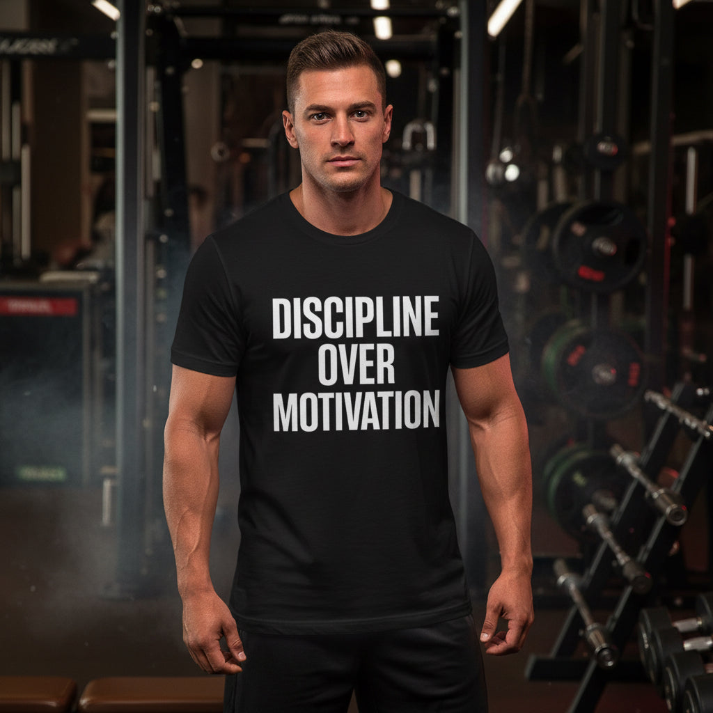 Discipline Over Motivation – Premium Softstyle T-Shirt