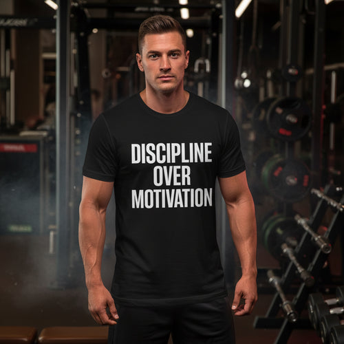 Discipline Over Motivation – Premium Softstyle T-Shirt